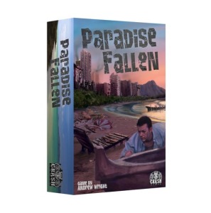 Box art mock-up for Paradise Fallen. Now on Kickstarter!